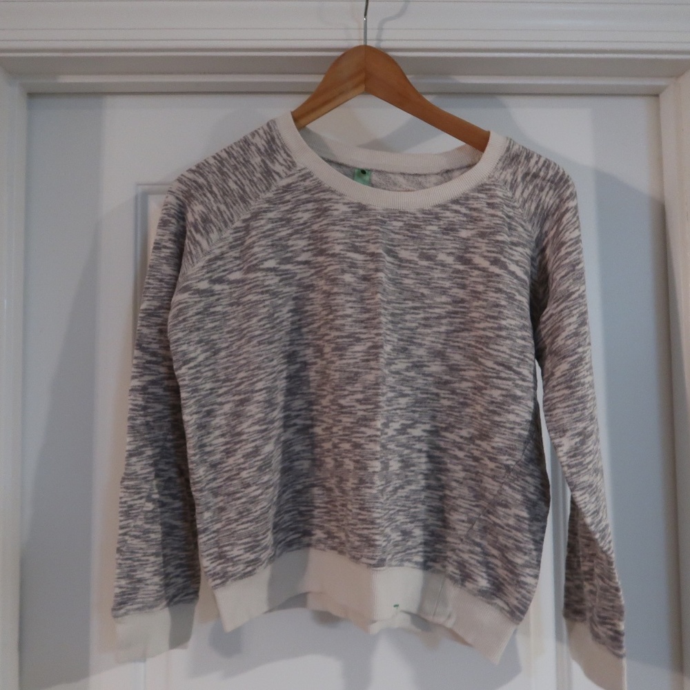 Honeydew Grey and Creme Sweatshirt